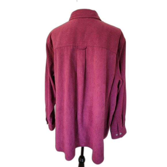 Woman Within Soft Sueded Moleskin button down shirt jacket, size 2X (26-28) - Picture 4 of 4